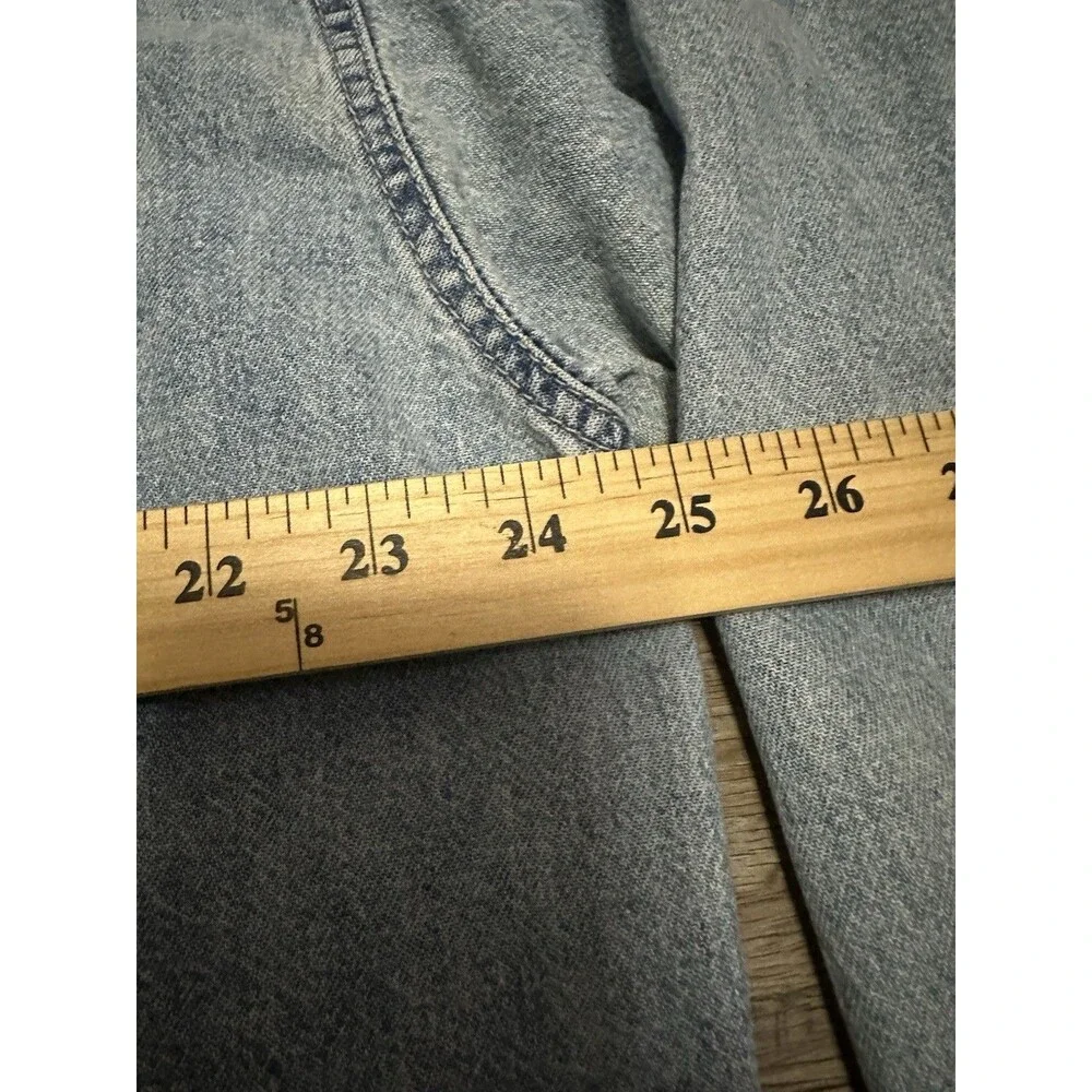 VTG Levi's 1995 Red Tab Denim‎ Shirt Men's XL Light Wash Cotton Button Down 90s